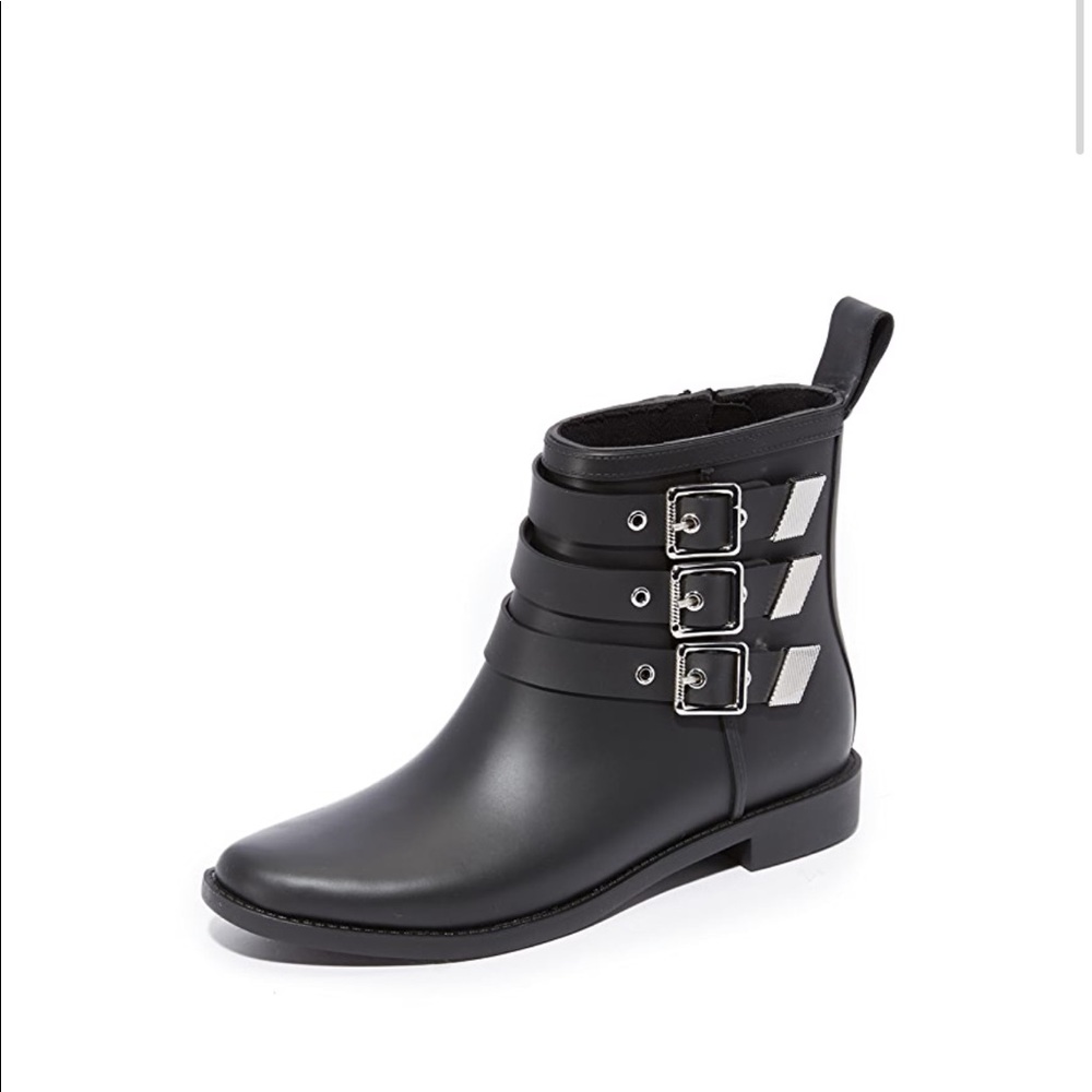 Loeffler Randall Nash Buckled Rain Booties